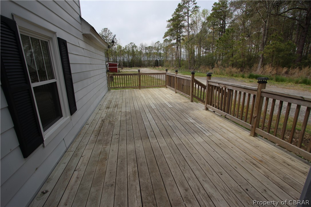 196 Sandy Road Diggs, VA 23045 - Photo 39 of 41 Deck off the Family Room