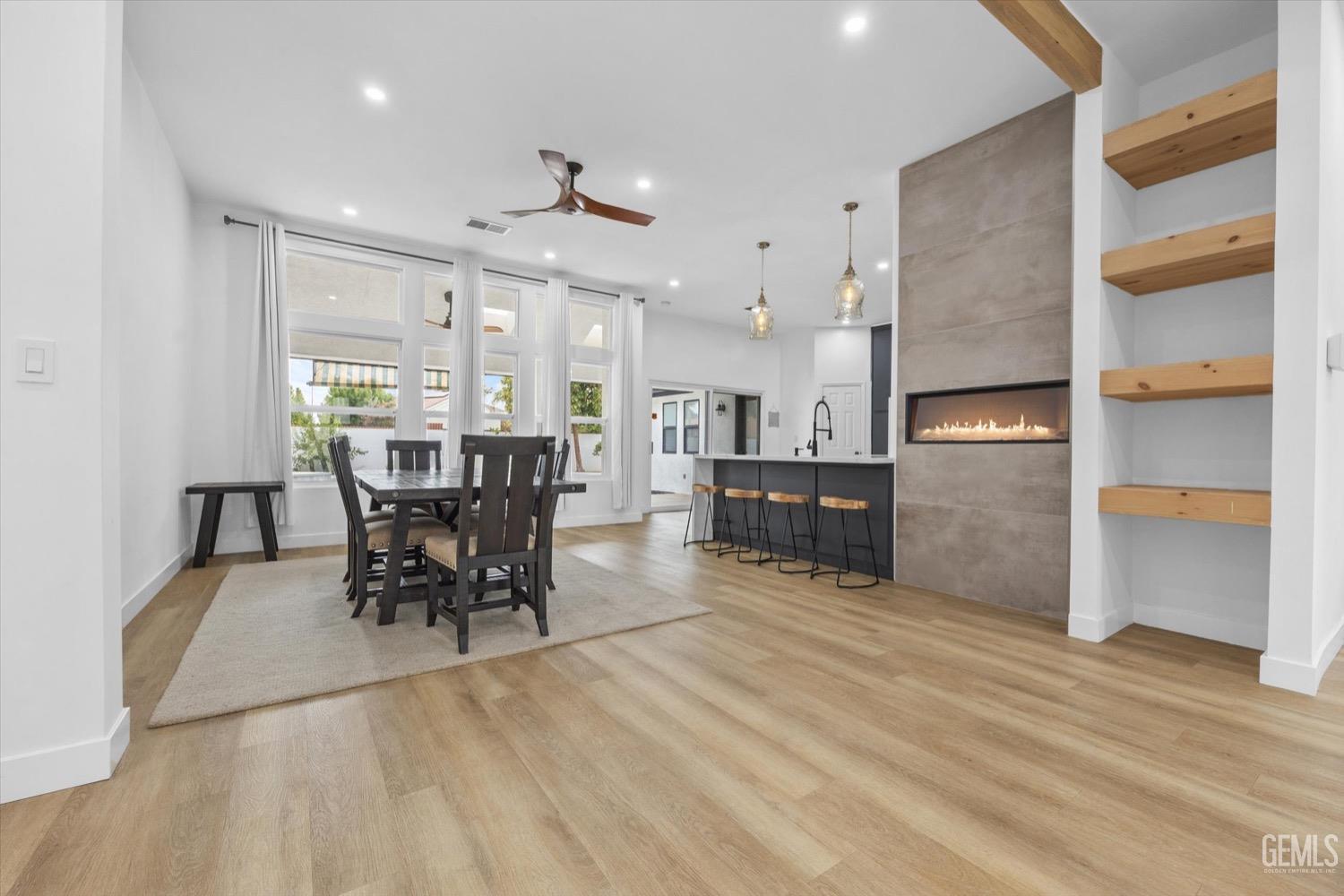 Undisclosed Address Bakersfield, CA 93311 - Photo 20 of 67 a view of a kitchen and dining room