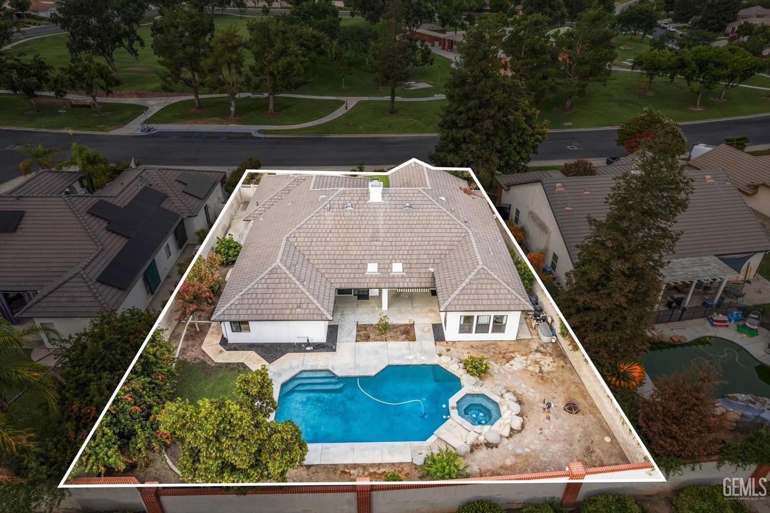 Undisclosed Address Bakersfield, CA 93311 - Photo 66 of 67 an aerial view of a house with a yard