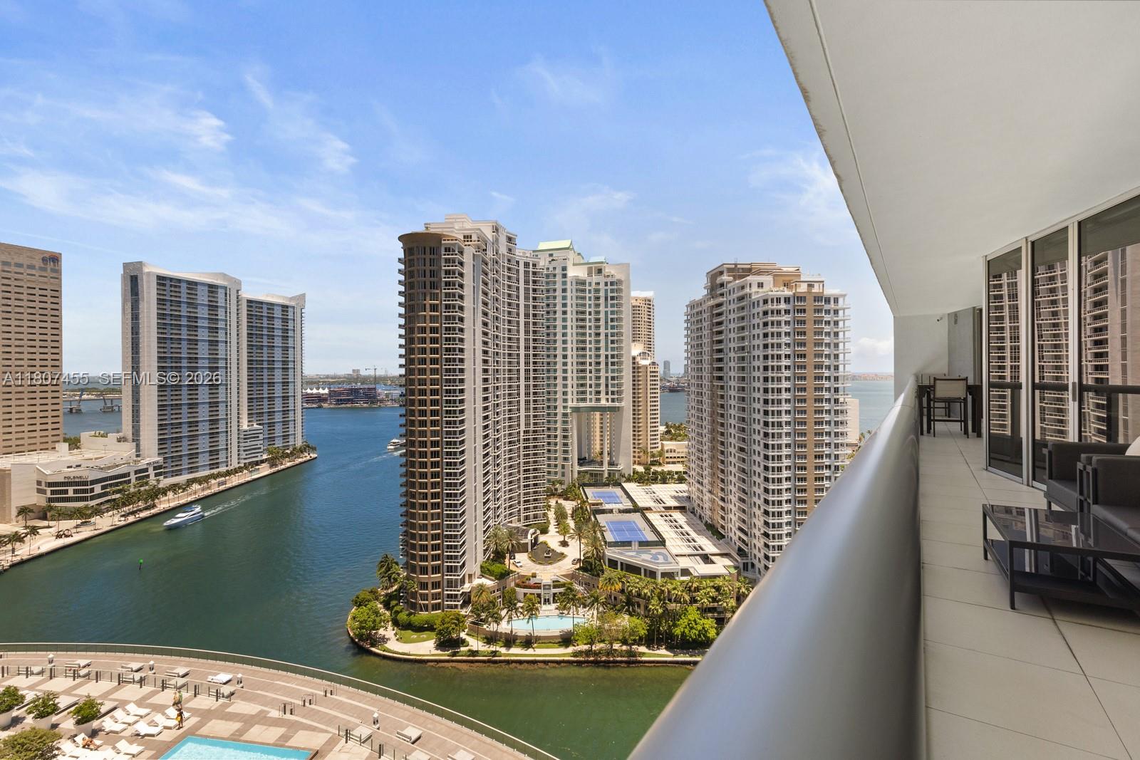 495 Brickell Avenue, Unit 2304 Miami, FL 33131 - Photo 19 of 29 a view of balcony with city view