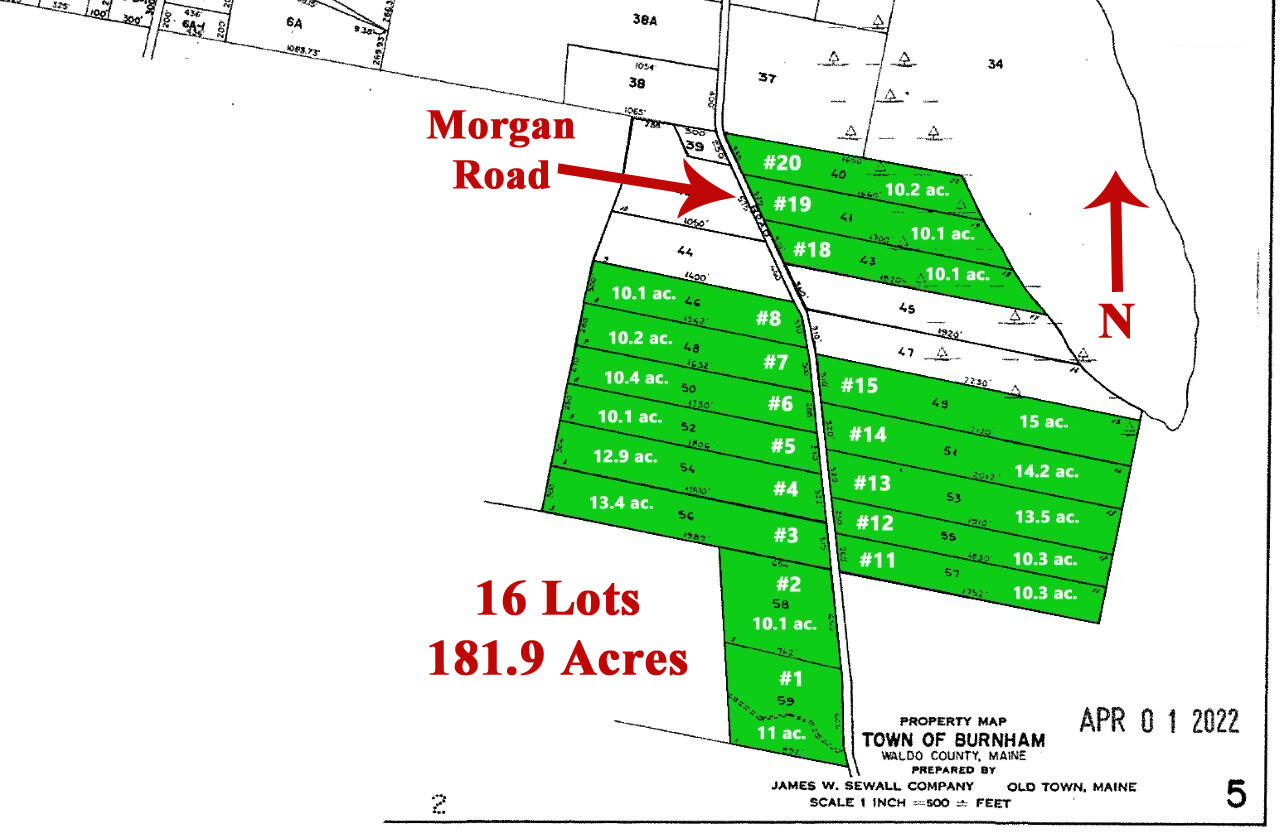 0 Morgan Road Burnham, ME 04922 - Photo 3 of 69 TAX MAPS 5 cr All Lots_edited-1