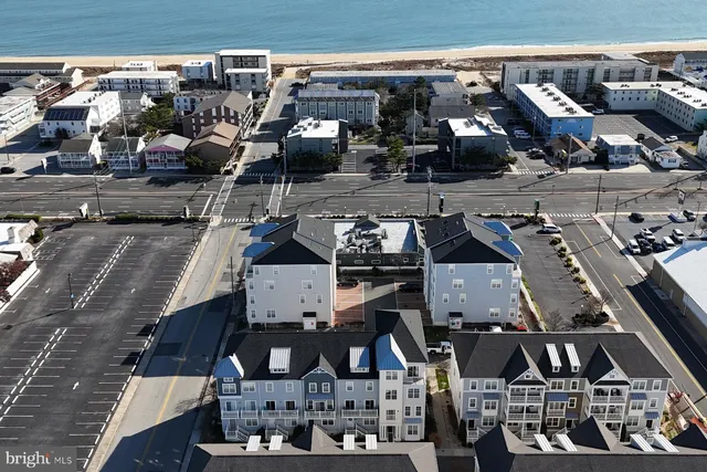 an aerial view of multiple house