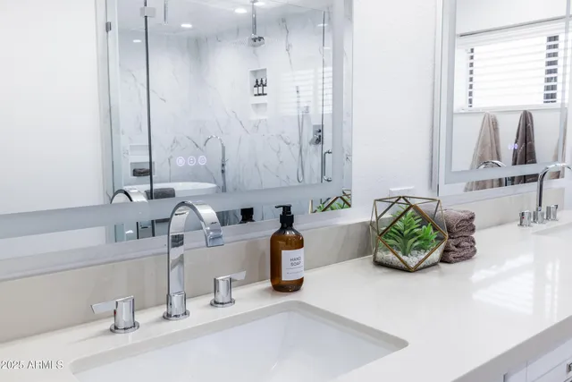 a view of a street with a bench