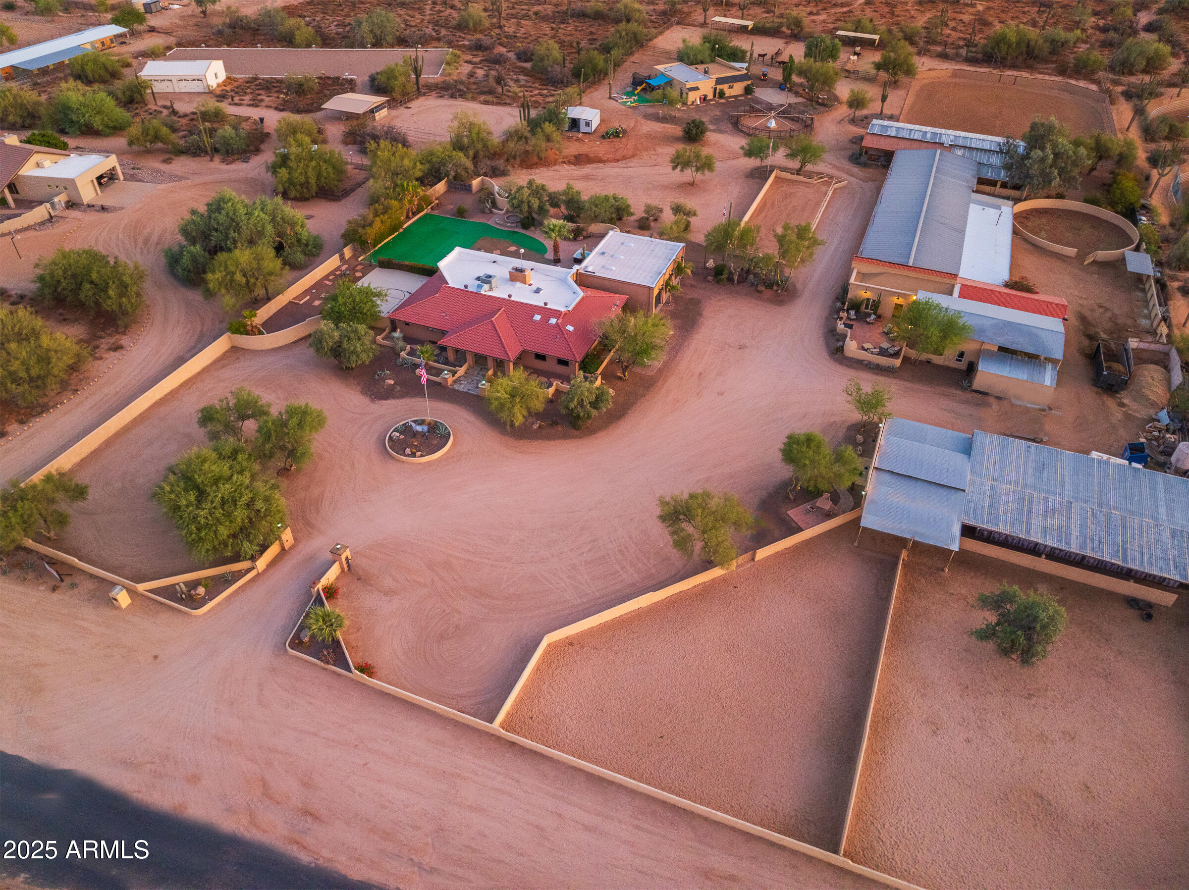 6835 East Peak View Road Scottsdale, AZ 85266 - Photo 29 of 107 an aerial view of a house with a yard and lake view