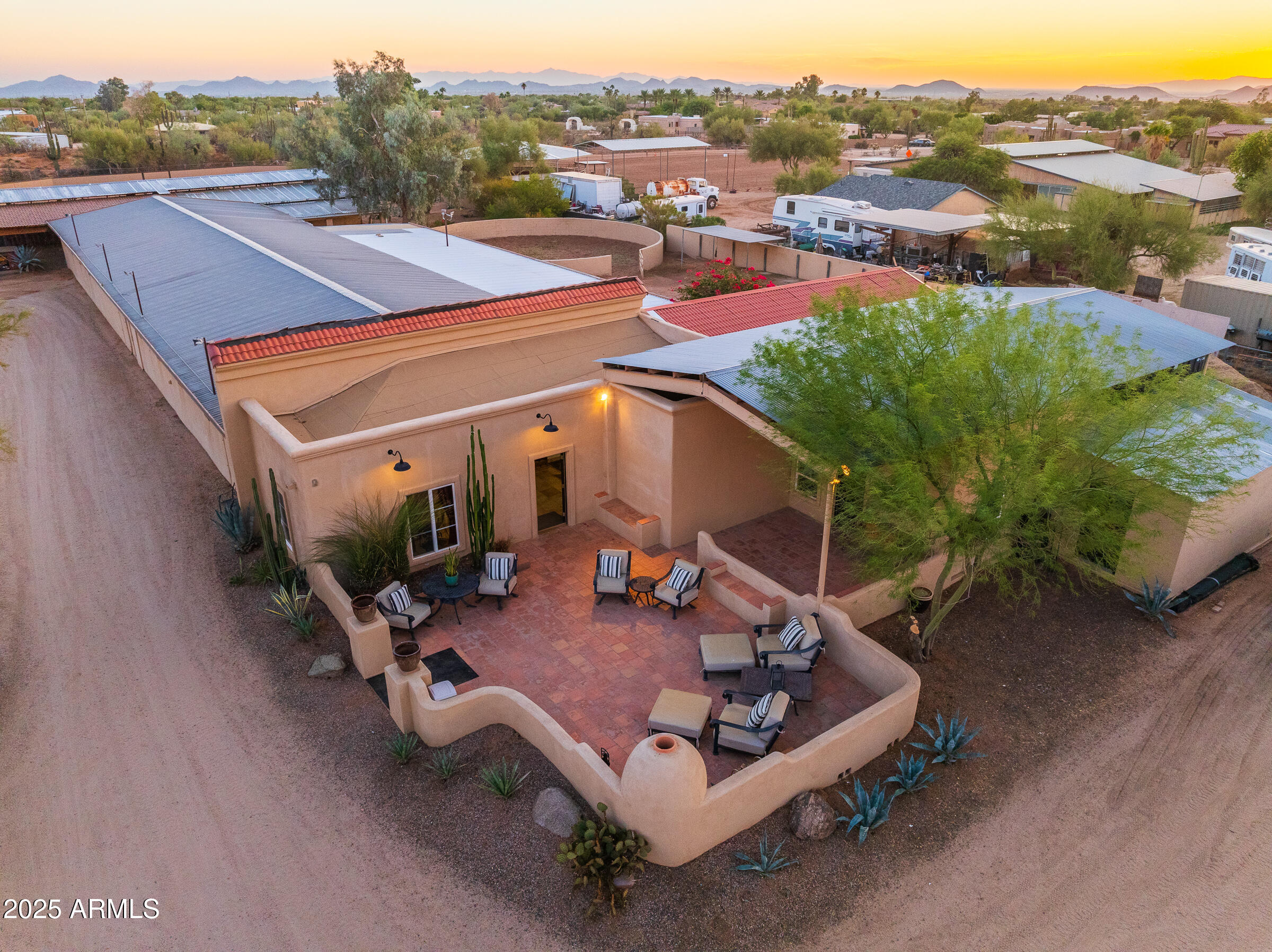 6835 East Peak View Road Scottsdale, AZ 85266 - Photo 41 of 107 patio off main barns