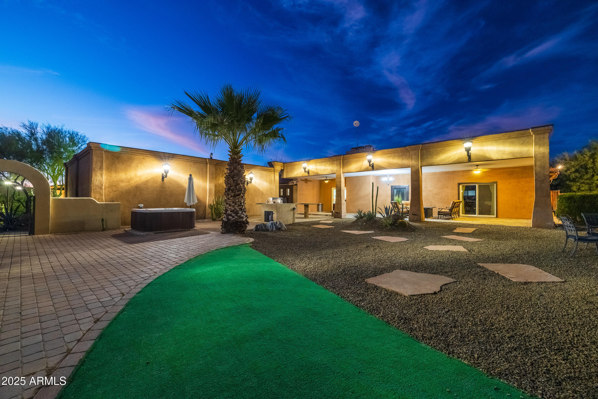 6835 East Peak View Road Scottsdale, AZ 85266 - Photo 47 of 107 rear yard with hot tub