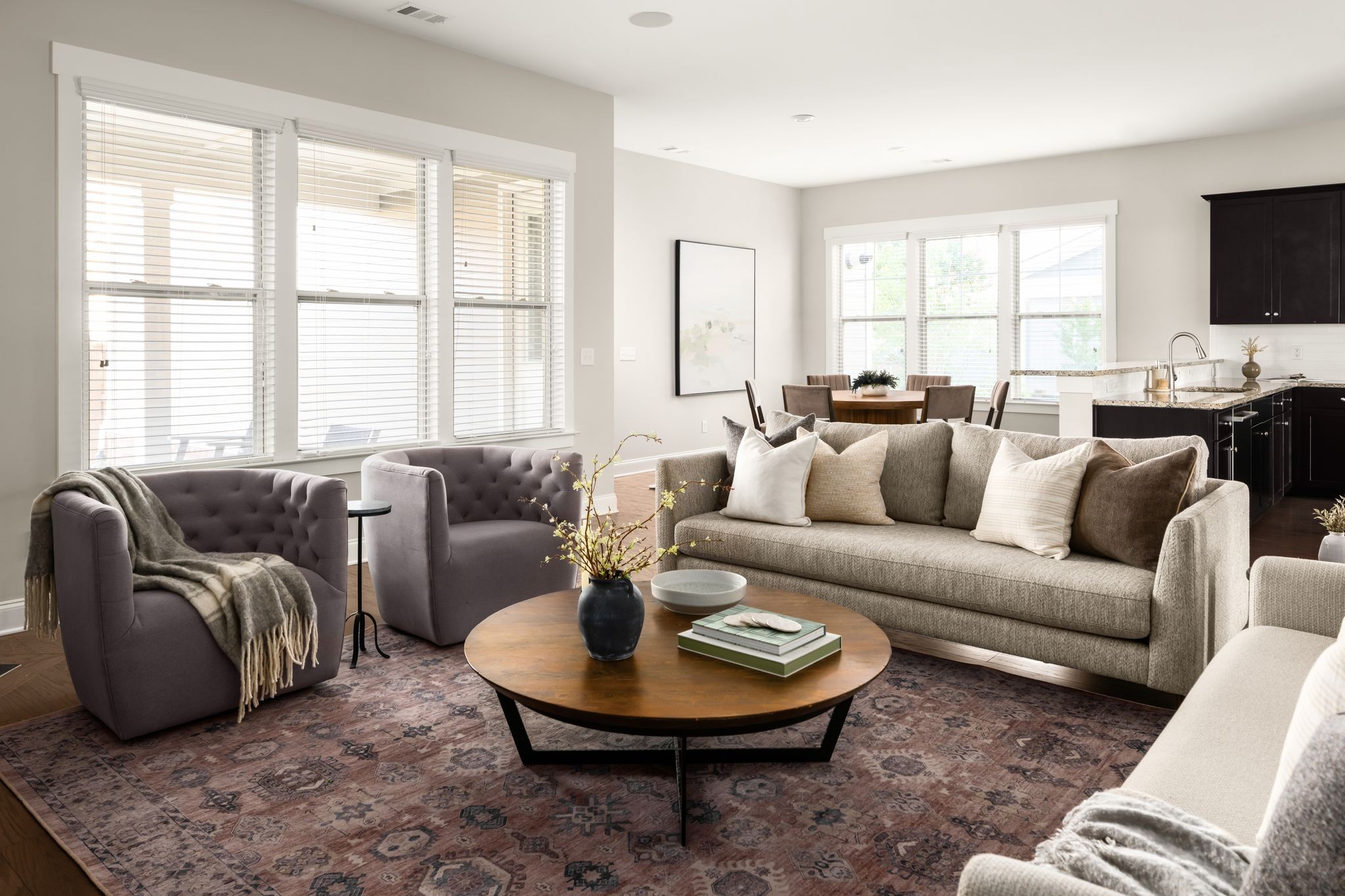 3210 Natoma Circle Thompson's Station, TN 37179 - Photo 20 of 63 a living room with furniture a fireplace and a flat screen tv