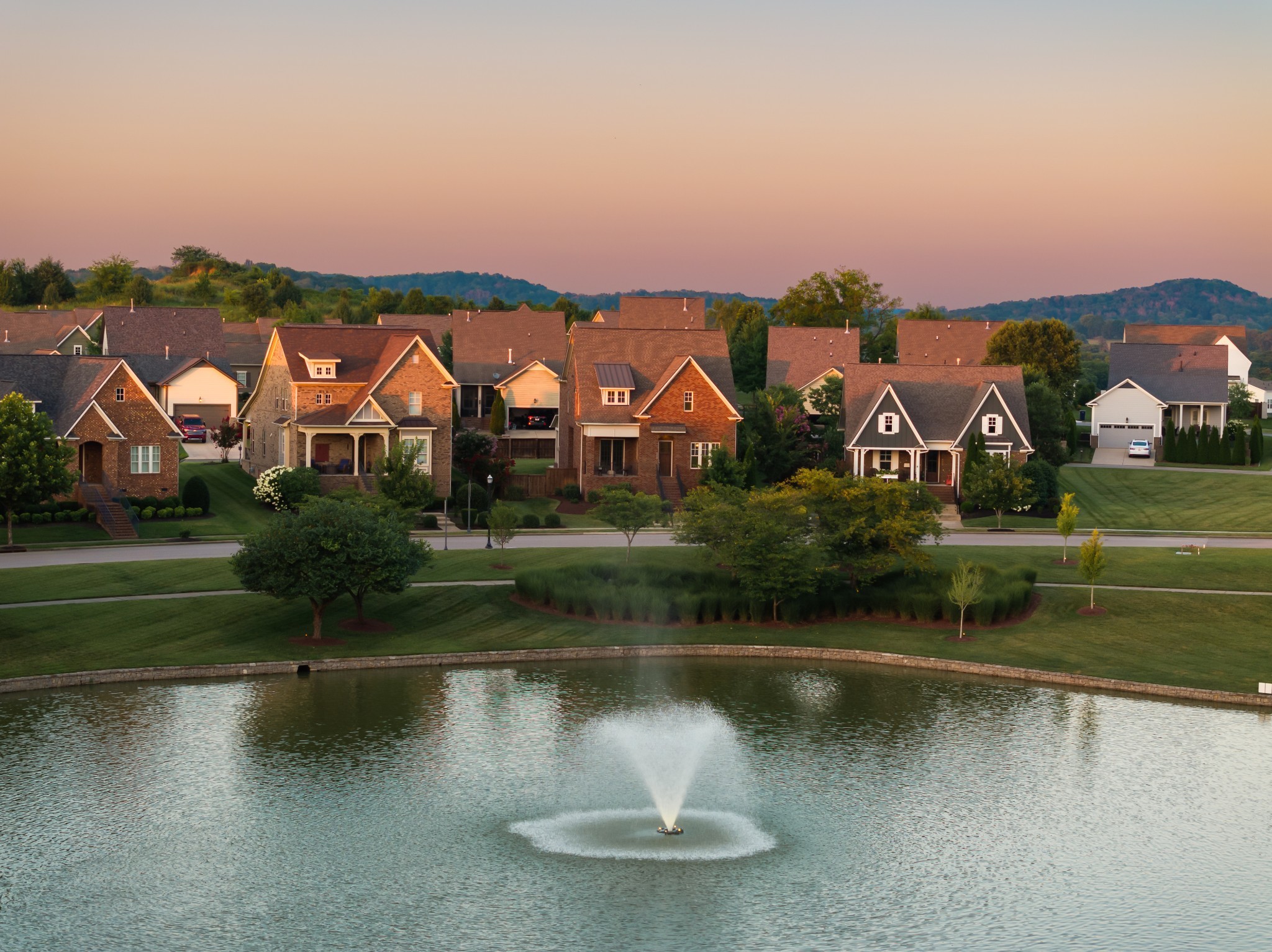 3210 Natoma Circle Thompson's Station, TN 37179 - Photo 4 of 63 an aerial view of a house with a lake view