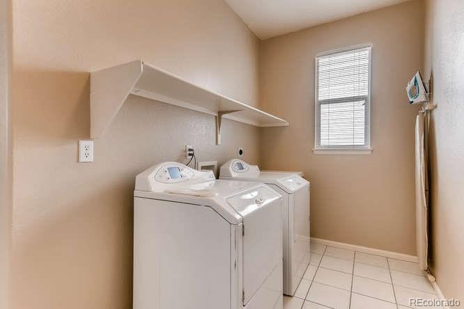 1672 Spring Water Place Highlands Ranch, CO 80129 - Photo 14 of 25 a utility room with dryer and washer