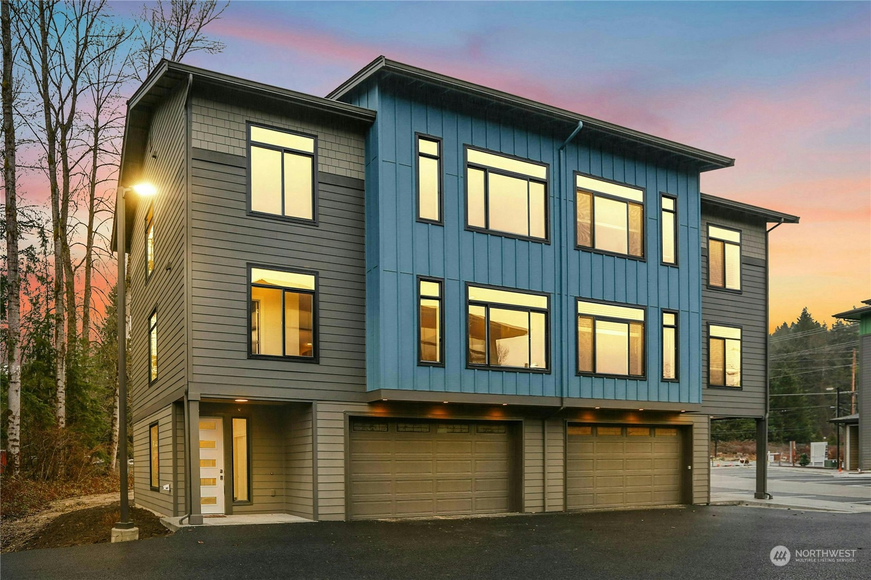 a front view of a house