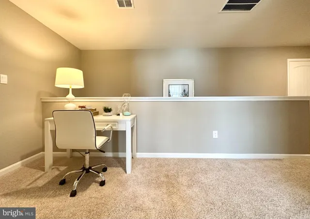 a view of workspace with a window