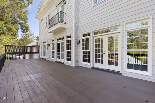 a view of a building from a roof deck