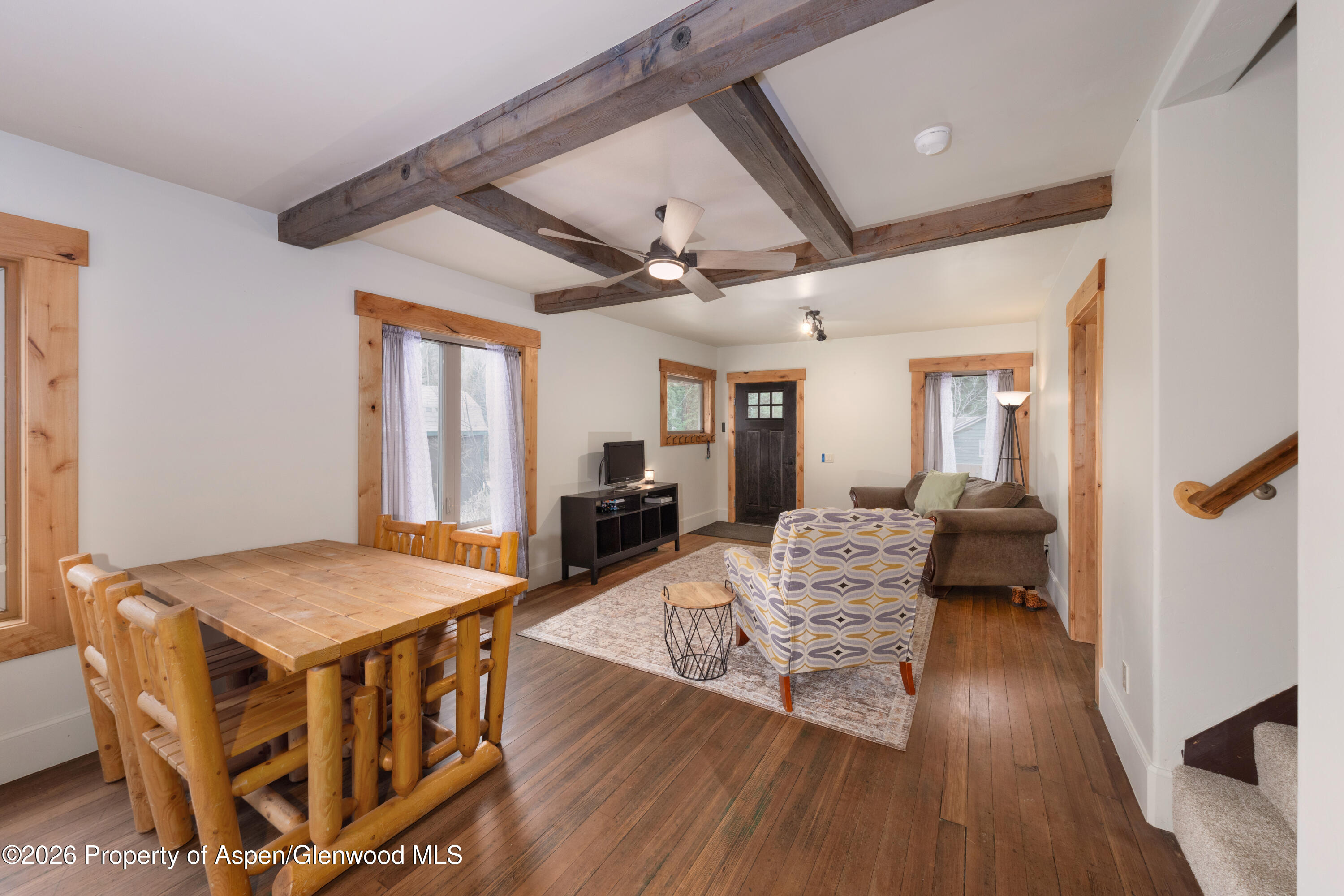 113 West State Street Marble, CO 81623 - Photo 6 of 44 a living room with furniture and wooden floor