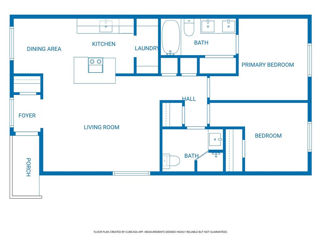 908 Isbell Road, Unit D Fort Worth, TX 76114 - Photo 27 of 27 Floor plan
