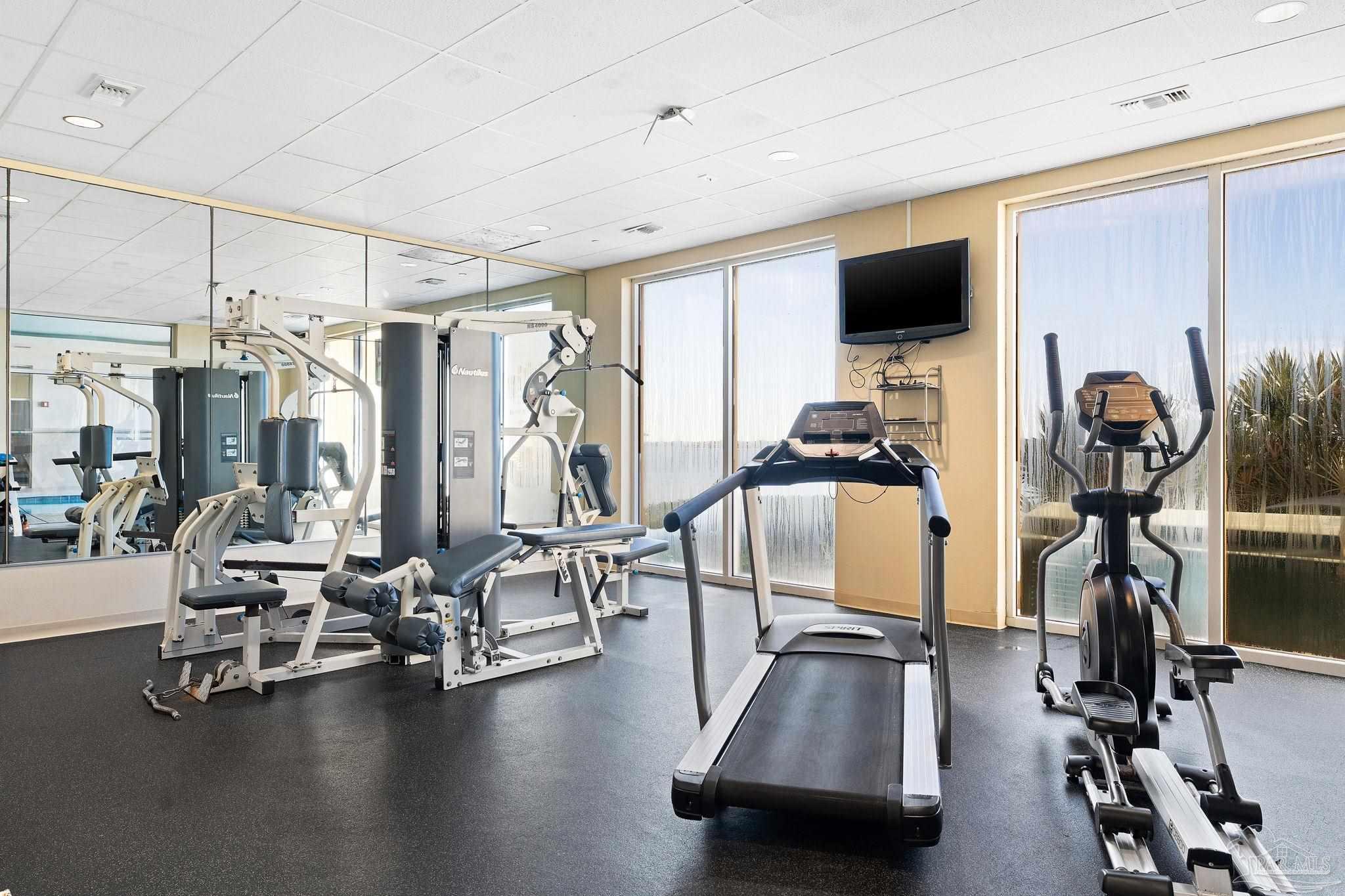 14500 River Road, Unit 209 Perdido Key, FL 32507 - Photo 42 of 51 Fitness Room with waterview