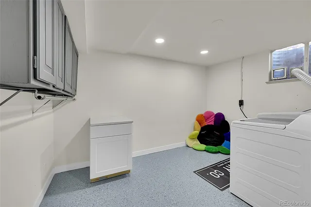 a room with storage and utility