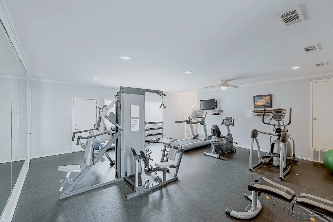 8100 North Mopac Expressway, Unit 5122 Austin, TX 78759 - Photo 6 of 28 a view of a room with gym equipment