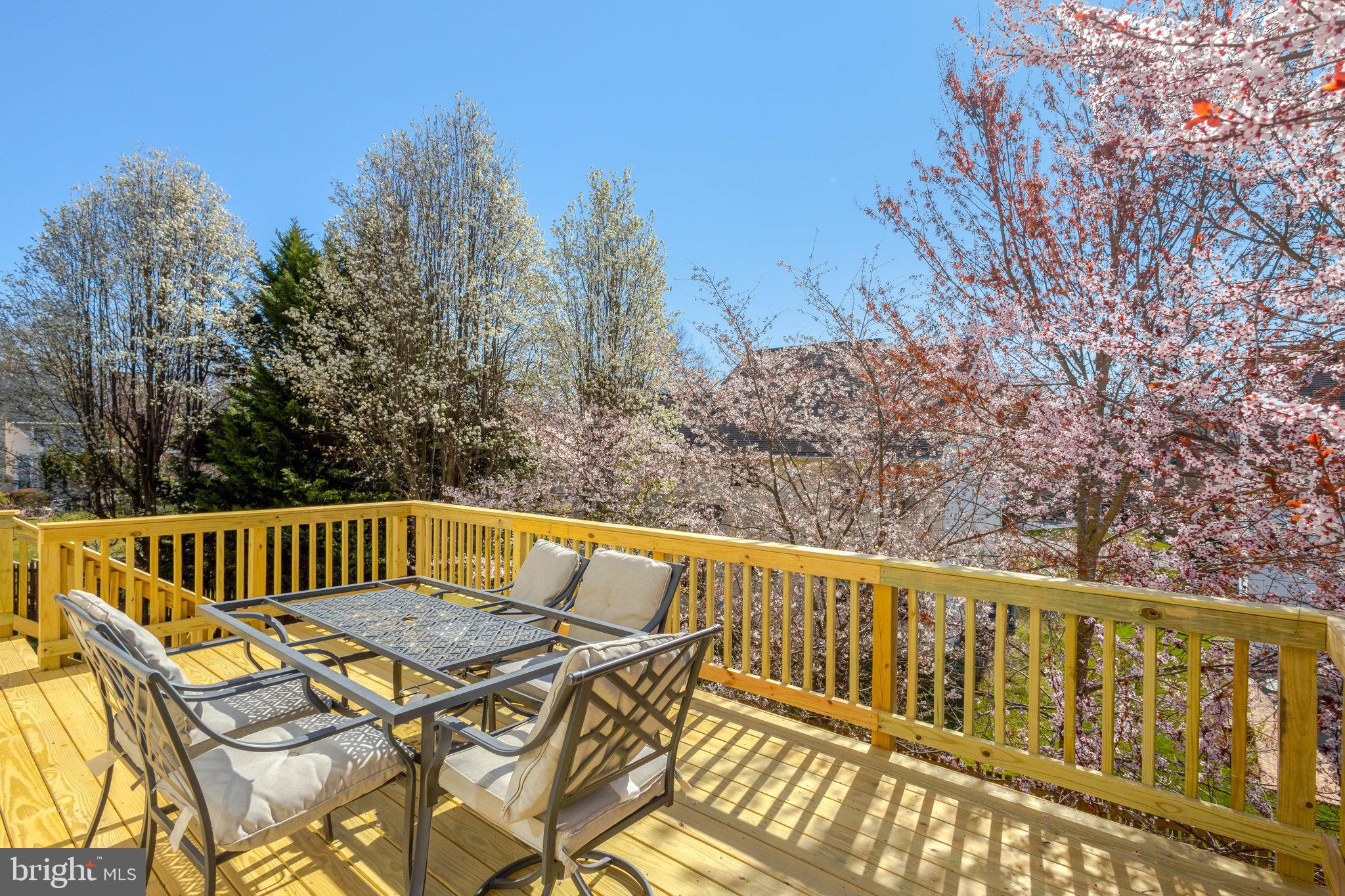 8497 Silverview Drive Lorton, VA 22079 - Photo 45 of 50 a view of balcony with wooden floor and outdoor seating