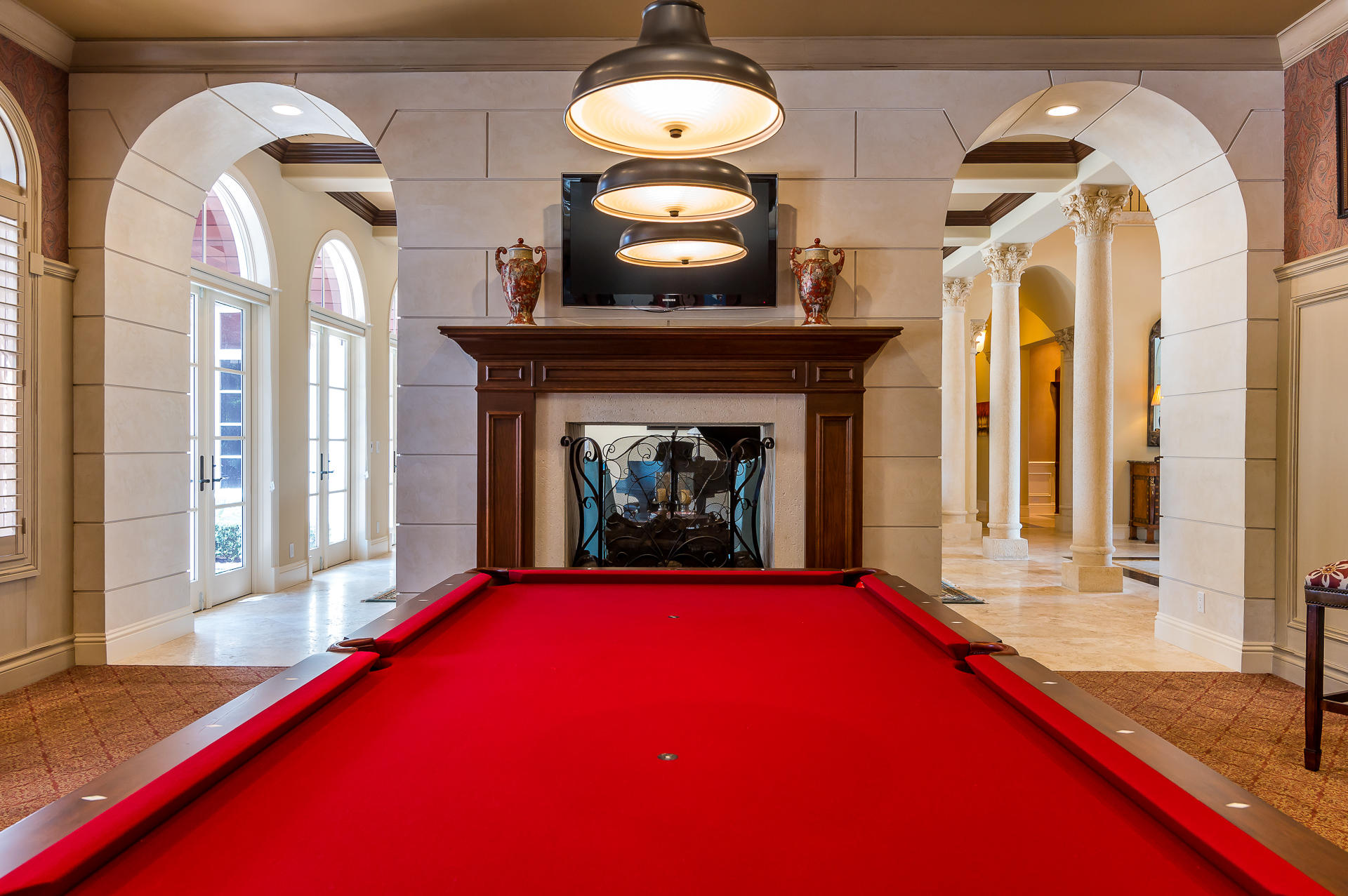 1241 Royal Palm Way Boca Raton, FL 33432 - Photo 9 of 48 Club/Billiard Fireplace