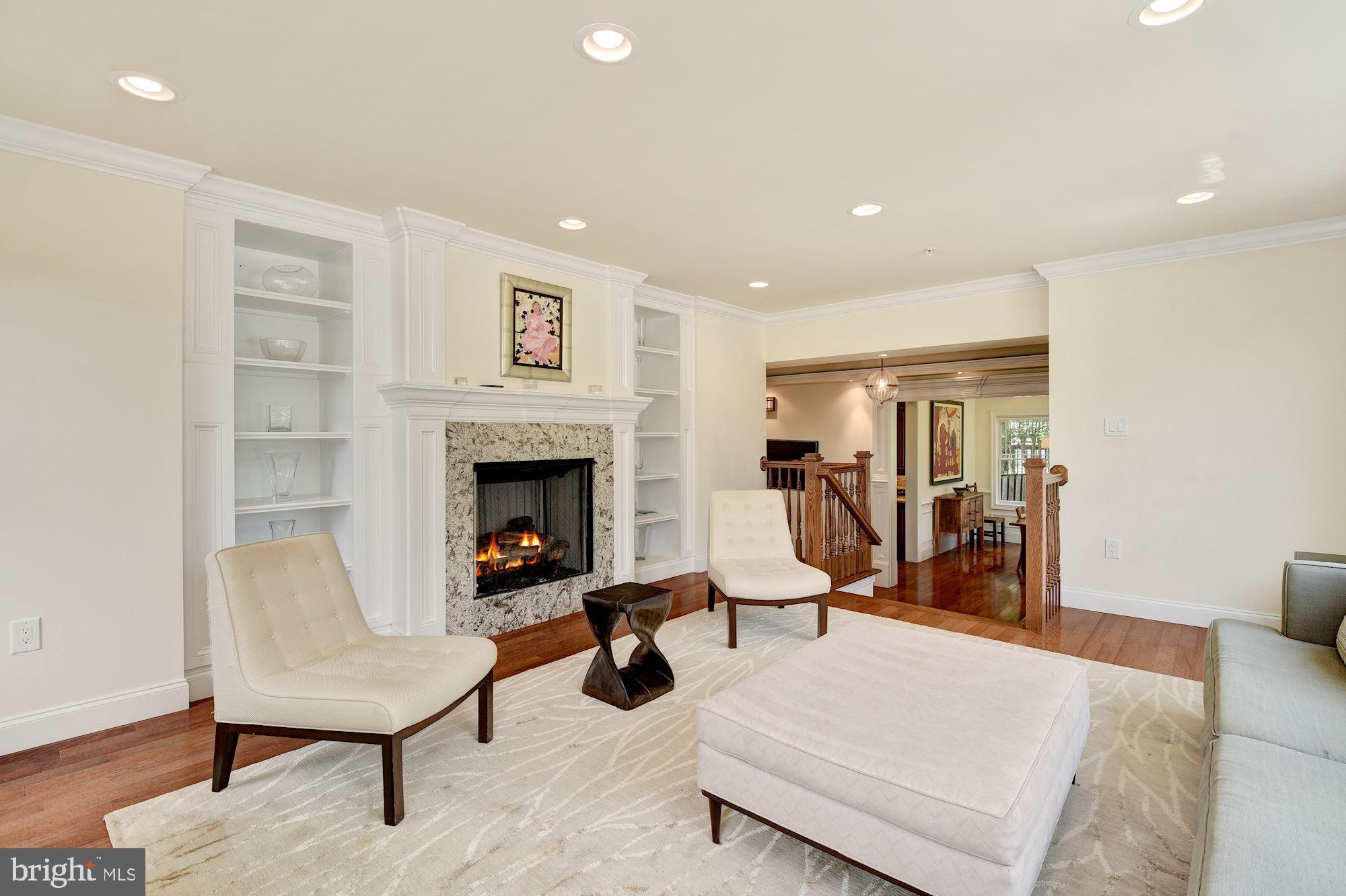 5316 Yorktown Road Bethesda, MD 20816 - Photo 7 of 43 Living Room w Gas Fireplace
