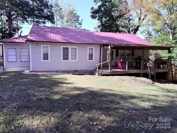 a view of a house with a patio