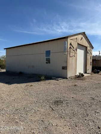 a backyard of a house