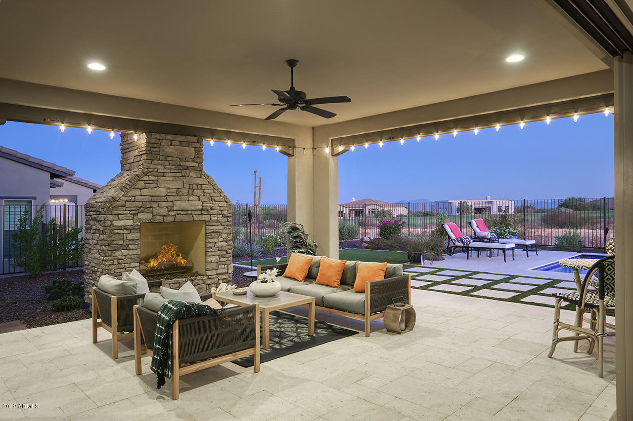 17429 East Fort Verde Road Rio Verde, AZ 85263 - Photo 17 of 25 Patio with Gas fireplace