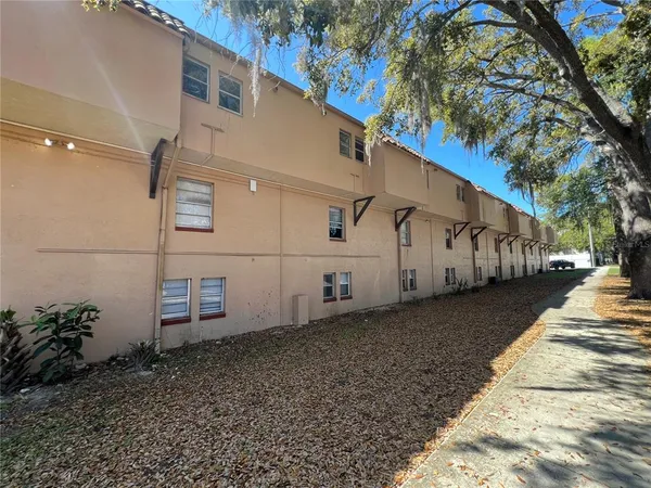a backyard of a house