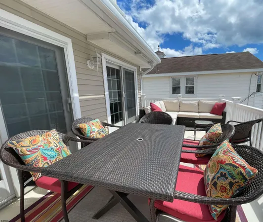 a outdoor space with furniture