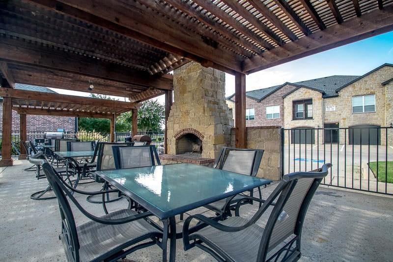 380 Solon Road Waxahachie, TX 75165 - Photo 9 of 12 a view of an outside dining space with furniture