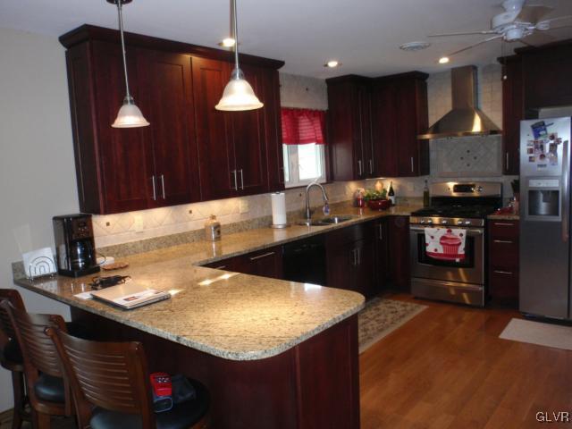 709 Brandywine Road Nazareth, PA 18064 - Photo 6 of 28 Another view of the kitchen, note the hardwood flo
