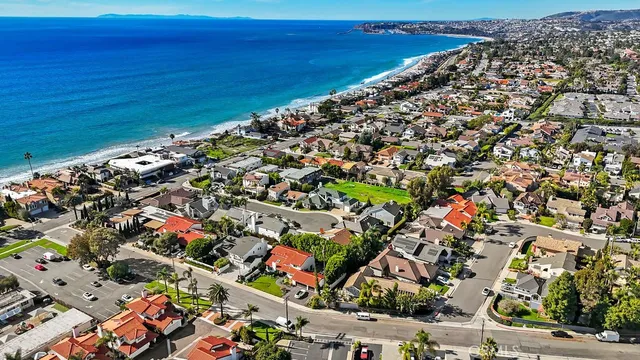 an aerial view of a city