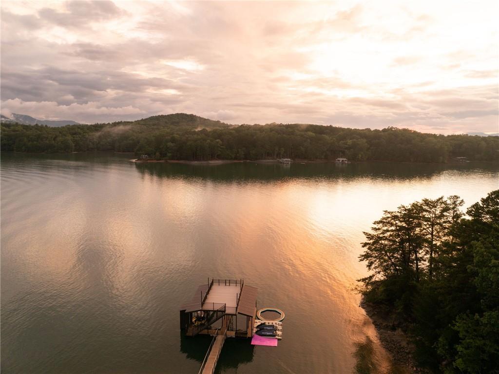 725 Rocky Point Drive Morganton, GA 30560 - Photo 17 of 157 a view of a lake with a mountain