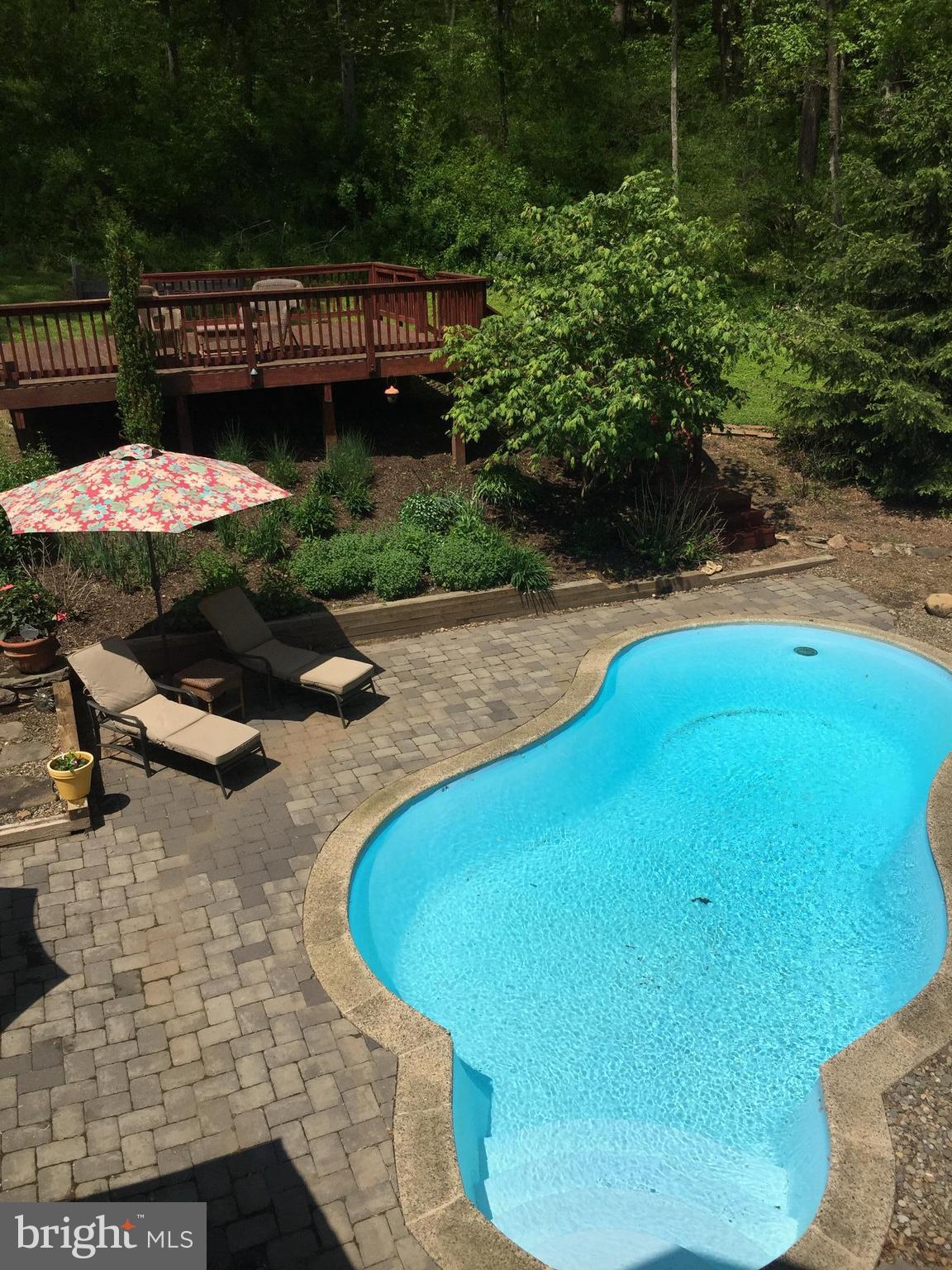 2016 Shepperd Road Monkton, MD 21111 - Photo 31 of 55 POOL, PATIO AND DECK, AND GRASSY AREA ABOVE