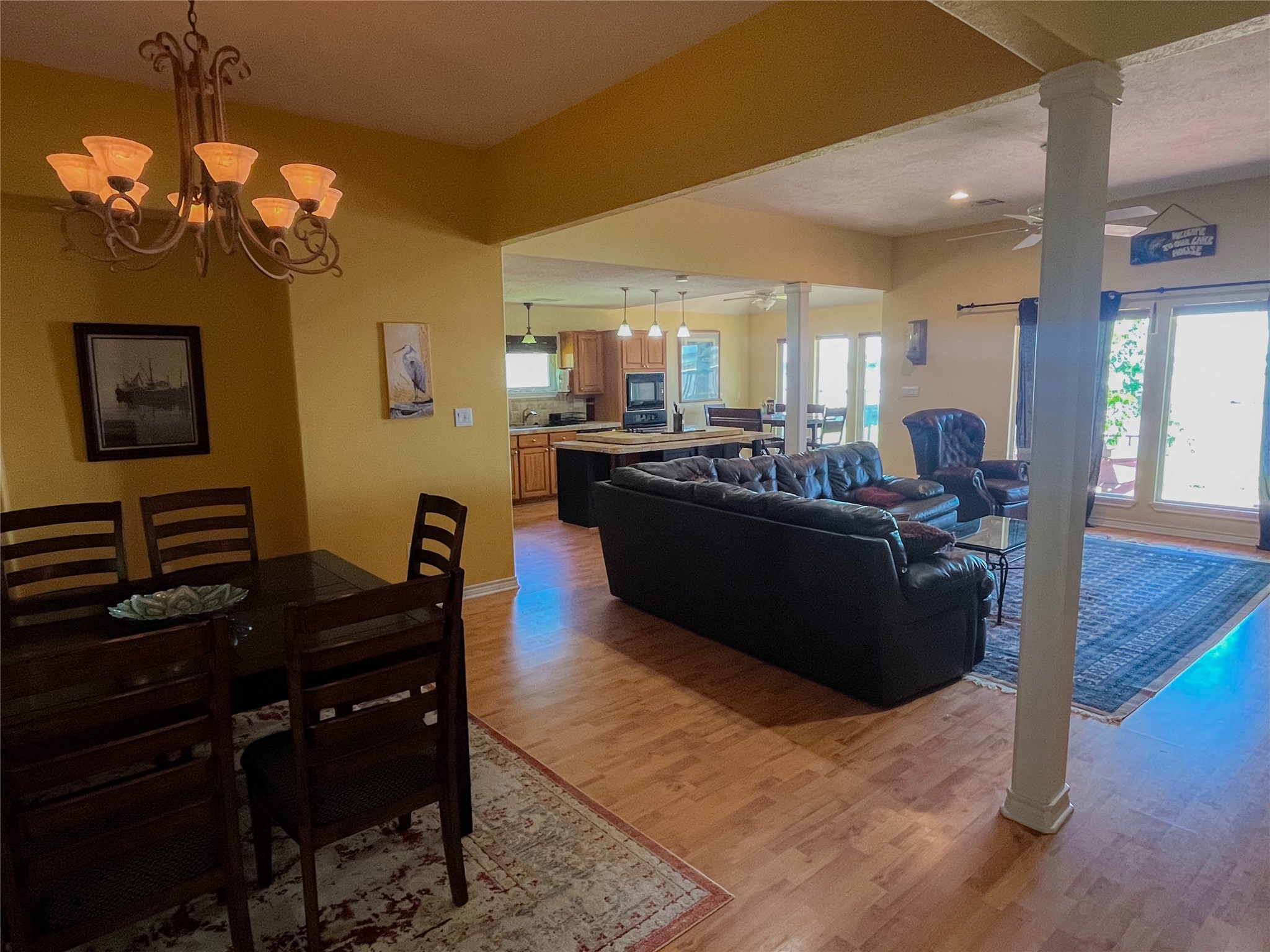 231 Memphis Belle Trinity, TX 75862 - Photo 25 of 47 a living room with fireplace furniture and a flat screen tv