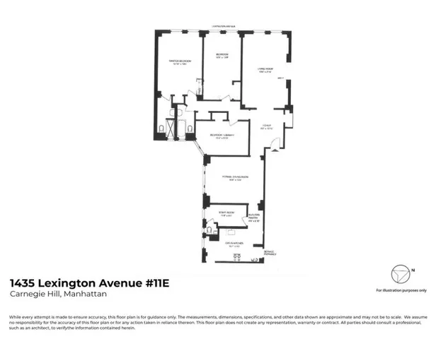 $2,400,000 | 1435 Lexington Avenue, Unit 11E | Upper East Side