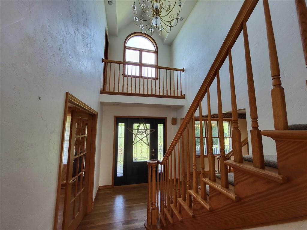 56 Lanik Road Bentleyville, PA 15314 - Photo 50 of 50 a view of staircase with wooden floor and a large window