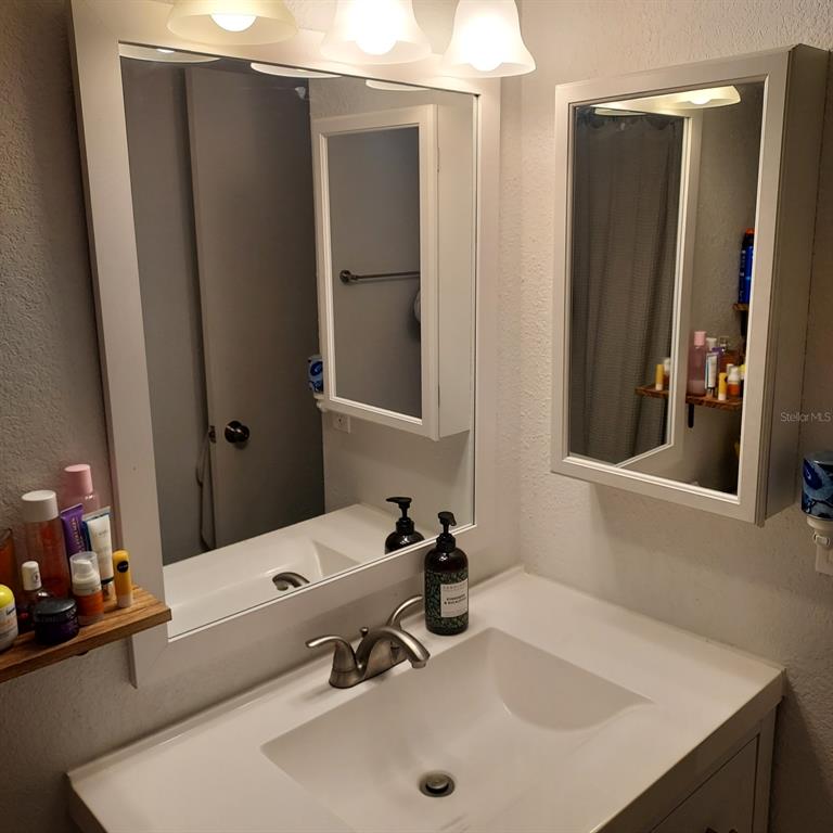 6257 Dewdrop Way, Unit 6257 Temple Terrace, FL 33617 - Photo 12 of 13 a bathroom with a sink and a mirror