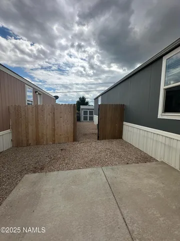 a view of backyard space