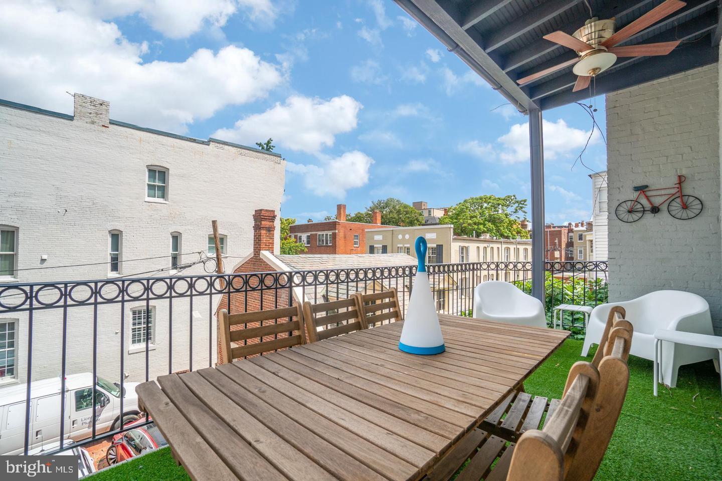 1723 19th Street Northwest, Unit 2 Washington, DC 20009 - Photo 3 of 11 Rear Porch off Kitchen