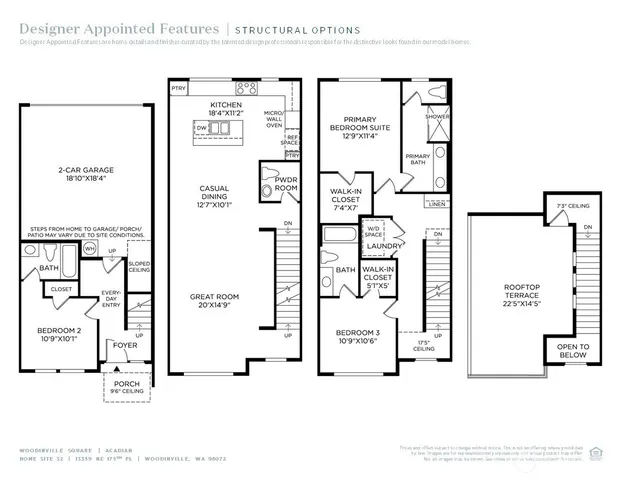 $1,299,000 | 13359 (site32) Ne 175th Place, Woodinville, WA 98072