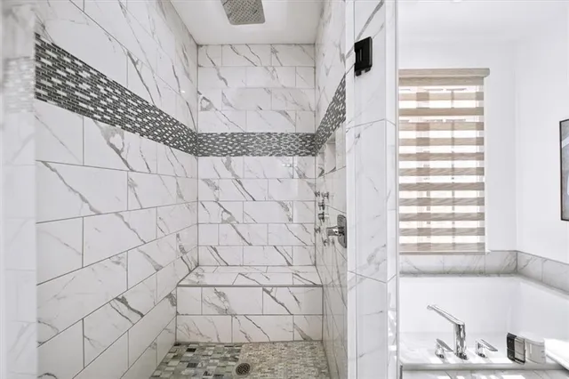 a view of dining room with furniture and wooden floor