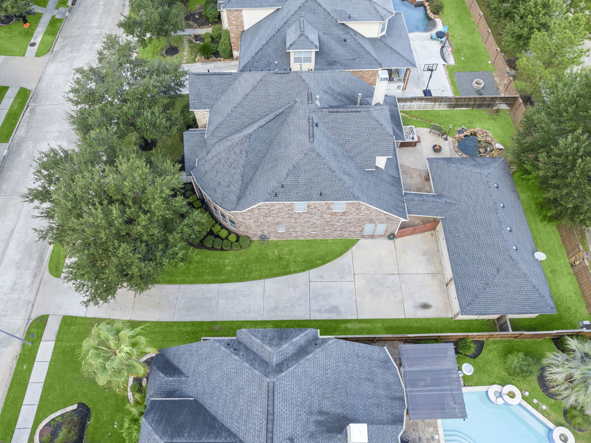 19902 Tidy Tips Lane Spring, TX 77379 - Photo 35 of 49 an aerial view of a house with a yard
