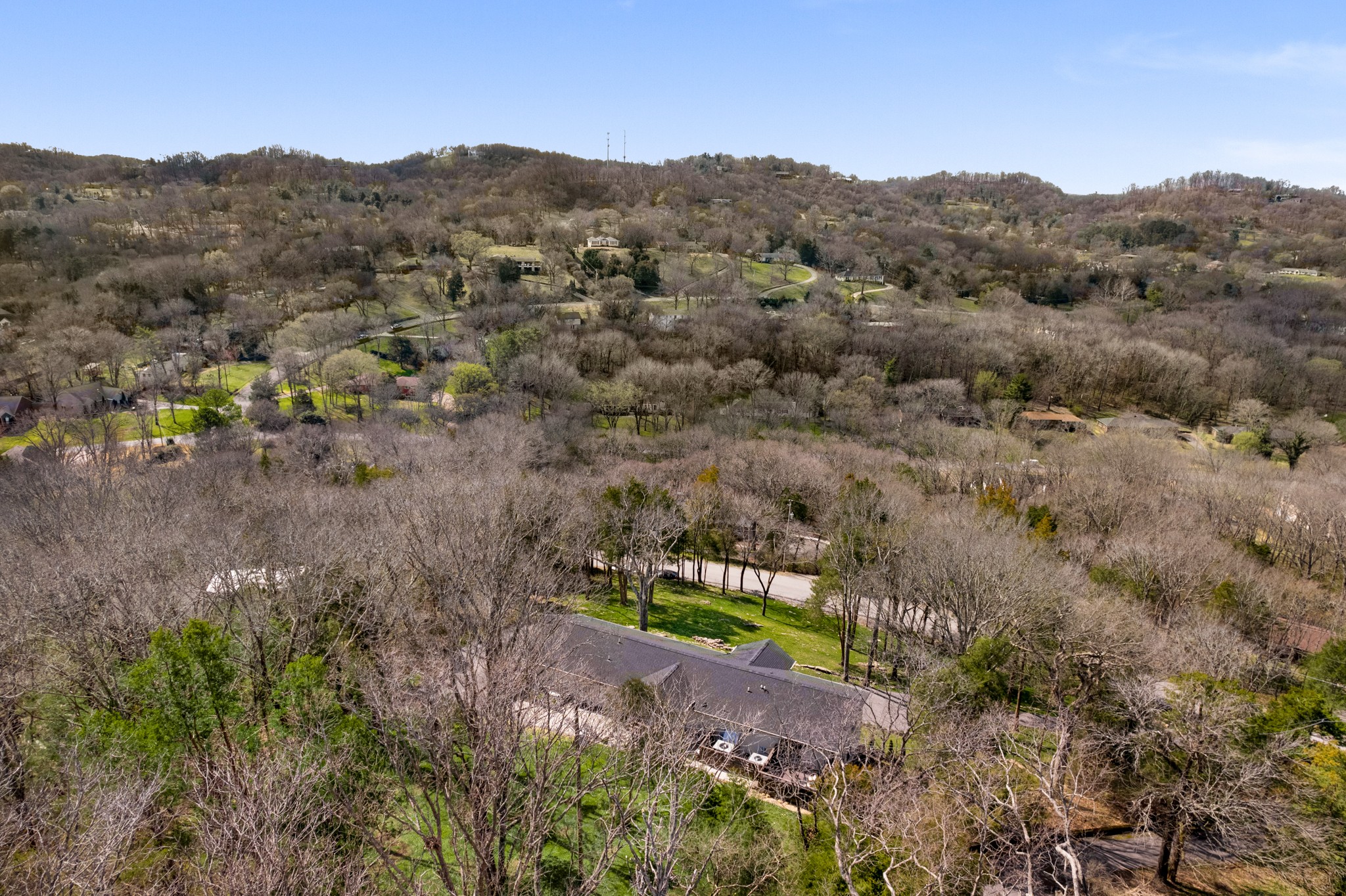 4628 Shys Hill Road Nashville, TN 37215 - Photo 42 of 42 a view of a dry field with trees in the background