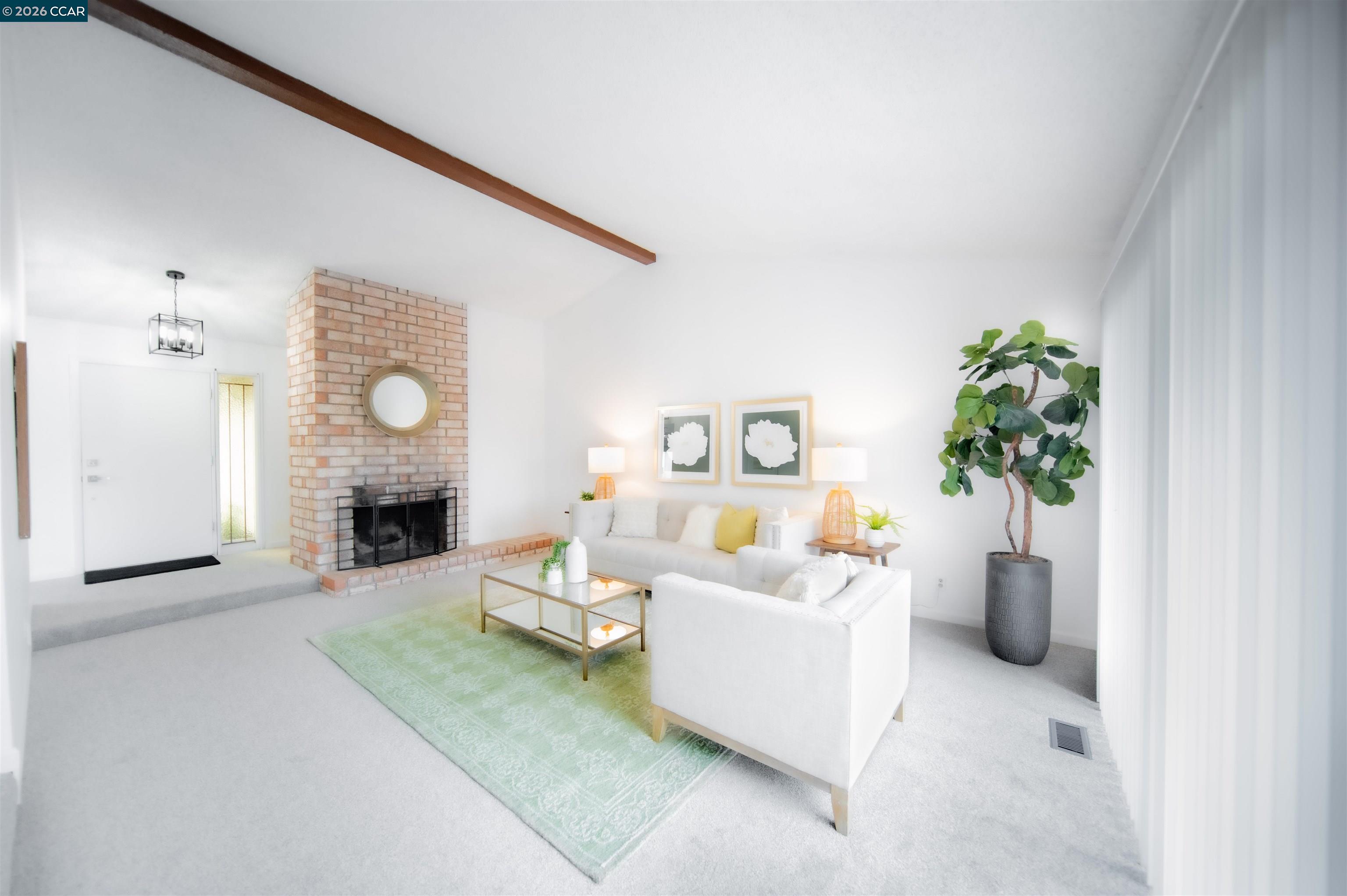 5581 Gonzalez Court Concord, CA 94521 - Photo 11 of 43 a living room with furniture and a fireplace