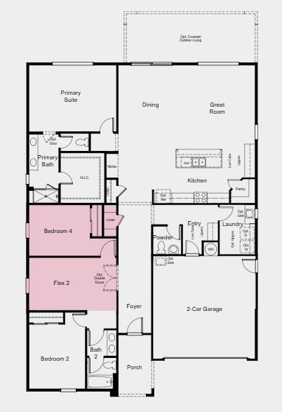 7694 Glacier Bay Circle Sacramento, CA 95829 - Photo 2 of 4 Additional Highlights Include: Flex 2 with bedroom 4.