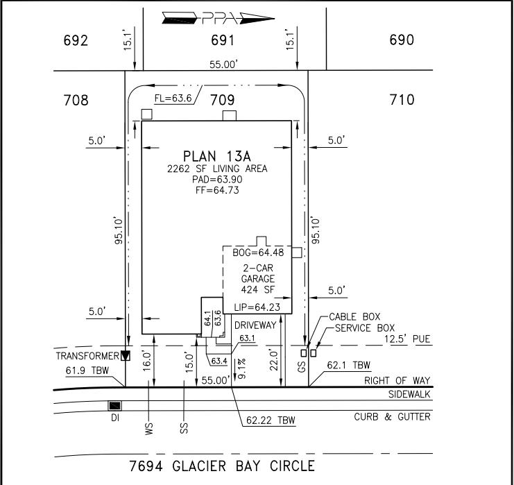 7694 Glacier Bay Circle Sacramento, CA 95829 - Photo 3 of 4 Plot Plan