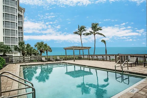 a view of an ocean and beach