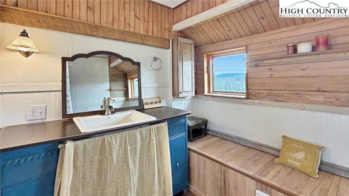 244 Flat Springs Road Elk Park, NC 28622 - Photo 22 of 25 a bathroom with a sink and a mirror