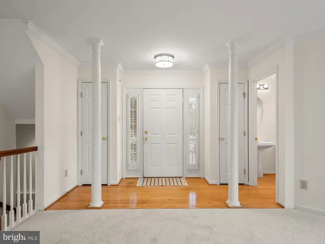 a view of a room with an empty space